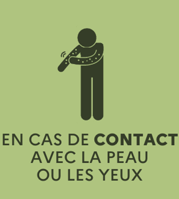 Contact avec la peau ou les yeux